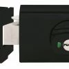 LOCKWOOD 001 DEADLATCH OPEN IN TIMBER STRIKE - MATT BLACK