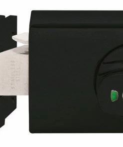 LOCKWOOD 001 DEADLATCH OPEN IN TIMBER STRIKE - MATT BLACK