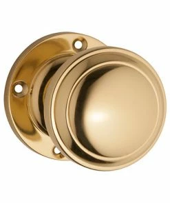 TRADCO DOOR KNOB MILTON ROUND ROSE PAIR