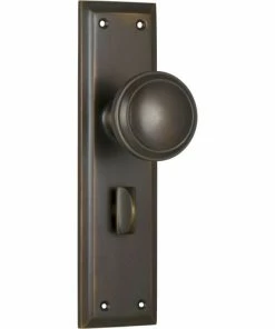 TRADCO MILTON DOOR KNOB ON PLATE