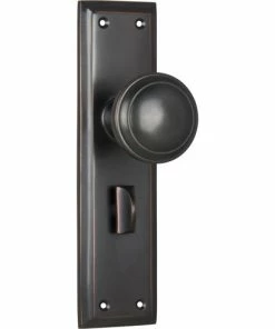 TRADCO MILTON DOOR KNOB ON PLATE