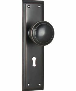 TRADCO MILTON DOOR KNOB ON PLATE
