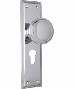 TRADCO MILTON DOOR KNOB ON PLATE