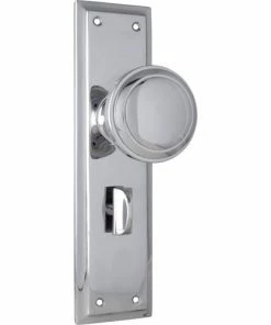 TRADCO MILTON DOOR KNOB ON PLATE