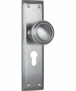 TRADCO MILTON DOOR KNOB ON PLATE