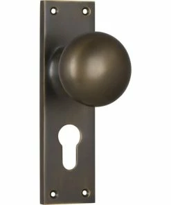 TRADCO VICTORIAN KNOB ON PLATE Handles & Hardware