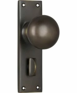 TRADCO VICTORIAN KNOB ON PLATE Handles & Hardware