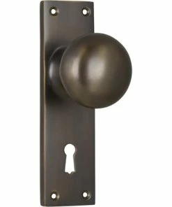 TRADCO VICTORIAN KNOB ON PLATE Handles & Hardware