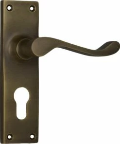 TRADCO VICTORIAN LEVER ON PLATE