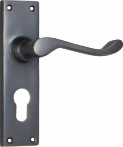 TRADCO VICTORIAN LEVER ON PLATE