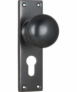 TRADCO VICTORIAN KNOB ON PLATE Handles & Hardware