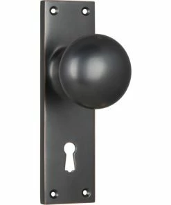 TRADCO VICTORIAN KNOB ON PLATE Handles & Hardware