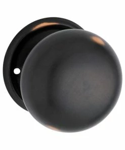 TRADCO DOOR KNOB PLAIN ROUND ROSE