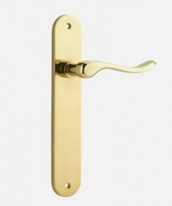 IVER DOOR LEVER STIRLING OVAL BACKPLATE Door Handles & Levers