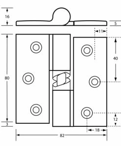 METLAM GRAVITY HINGE