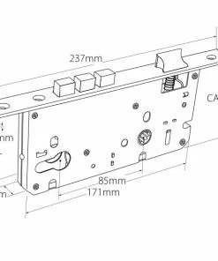 Outlet π₯ Locking Solutions ZANDA EURO MORTICE LOCK - 85MM PITCH π 11 Locking Solutions ZANDA EURO MORTICE LOCK - 85MM PITCH