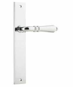 IVER DOOR LEVER SARLAT RECTANGULAR BACKPLATE