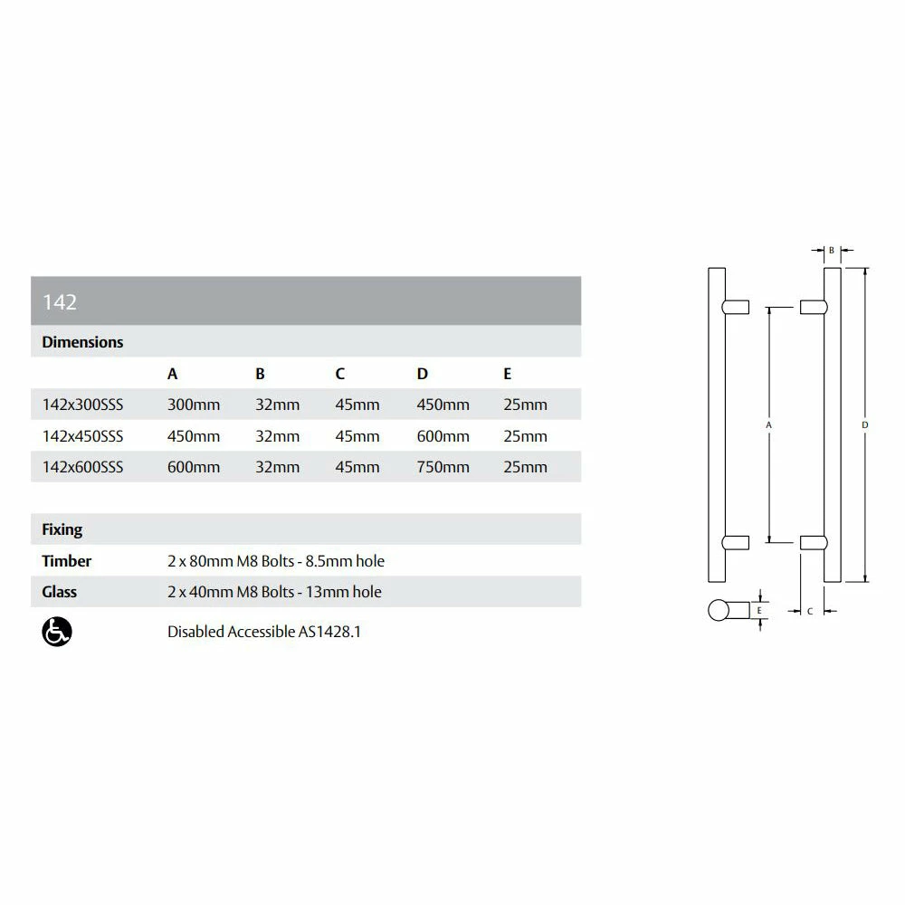 Budget βοΈ LOCKWOOD ENTRANCE PULL HANDLE - 142 Pull Handles π― 2 LOCKWOOD ENTRANCE PULL HANDLE - 142 Pull Handles