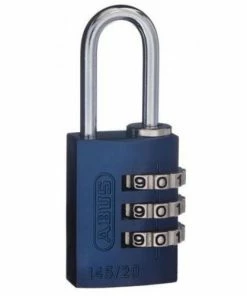 ABUS 3-WHEEL 20MM COMBINATION ALUMINIUM PADLOCK 145/20 VARIOUS COLOURS