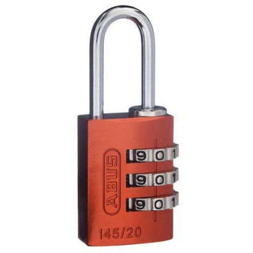 Outlet ⌛ ABUS 3-WHEEL 20MM COMBINATION ALUMINIUM PADLOCK 145/20 VARIOUS COLOURS ⭐ 3 ABUS 3-WHEEL 20MM COMBINATION ALUMINIUM PADLOCK 145/20 VARIOUS COLOURS