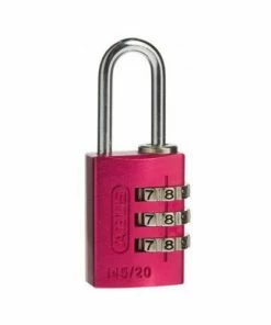 Outlet ⌛ ABUS 3-WHEEL 20MM COMBINATION ALUMINIUM PADLOCK 145/20 VARIOUS COLOURS ⭐ 10 ABUS 3-WHEEL 20MM COMBINATION ALUMINIUM PADLOCK 145/20 VARIOUS COLOURS
