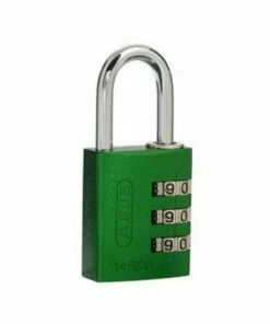 ABUS 3-WHEEL 30MM COMBINATION ALUMINIUM PADLOCK 145/30 VARIOUS COLOURS