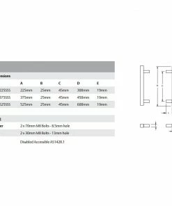 Pull Handles LOCKWOOD ENTRANCE PULL HANDLE - 145