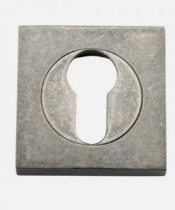 Tradco Restoration Hardware IVER ESCUTCHEONS EURO FORGED SQUARE
