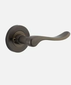 IVER DOOR LEVER STIRLING ROUND ROSE BACKPLATE Door Handles & Levers