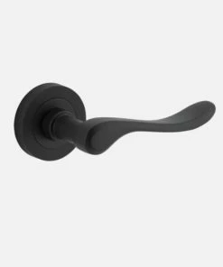 IVER DOOR LEVER STIRLING ROUND ROSE BACKPLATE Door Handles & Levers