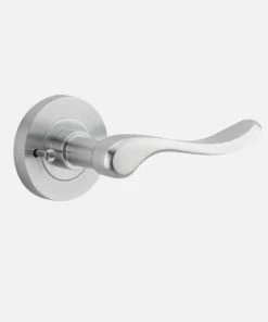 IVER DOOR LEVER STIRLING ROUND ROSE BACKPLATE Door Handles & Levers