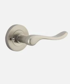 IVER DOOR LEVER STIRLING ROUND ROSE BACKPLATE Door Handles & Levers