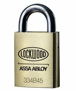 LOCKWOOD HIGH SECURITY 334 SERIES BRASS PADLOCK
