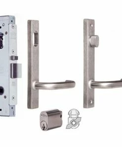 Door Hardware Kits LOCKWOOD 3782 ALUMINIUM DOOR CYLINDER/TURNSNIB KIT