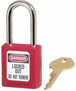 Master Lock MASTERLOCK 410 THERMOPLASTIC SAFETY PADLOCK (VARIOUS COLOURS)