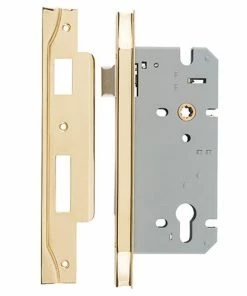 IVER MORTICE LOCK EURO REBATED 85MM