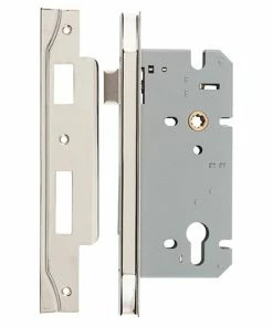 IVER MORTICE LOCK EURO REBATED 85MM
