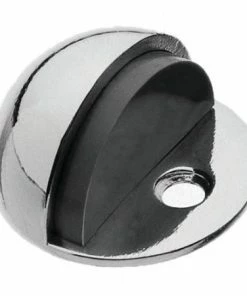 The Lock Shop GAINSBOROUGH HALF MOON FLOOR MOUNT DOOR STOP