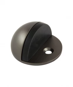 The Lock Shop GAINSBOROUGH HALF MOON FLOOR MOUNT DOOR STOP