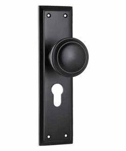 TRADCO MILTON DOOR KNOB ON PLATE