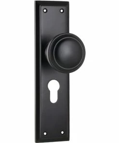 TRADCO MILTON DOOR KNOB ON PLATE