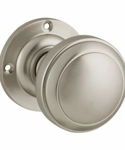 TRADCO DOOR KNOB MILTON ROUND ROSE PAIR