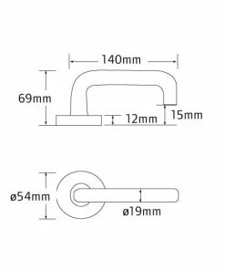 Handles & Hardware SCHLAGE 7000 SERIES LEVERSET - ALPHA