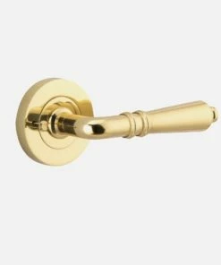 IVER DOOR LEVER SARLAT ROUND ROSE PAIR Door Handles & Levers