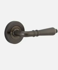 IVER DOOR LEVER SARLAT ROUND ROSE PAIR Door Handles & Levers