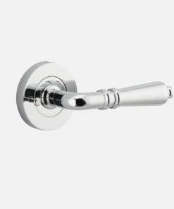 IVER DOOR LEVER SARLAT ROUND ROSE PAIR Door Handles & Levers