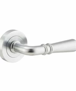 IVER DOOR LEVER SARLAT ROUND ROSE PAIR Door Handles & Levers