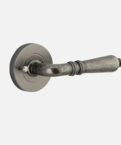 IVER DOOR LEVER SARLAT ROUND ROSE PAIR Door Handles & Levers