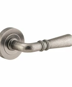 IVER DOOR LEVER SARLAT ROUND ROSE PAIR Door Handles & Levers