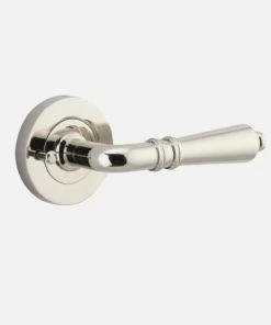 IVER DOOR LEVER SARLAT ROUND ROSE PAIR Door Handles & Levers